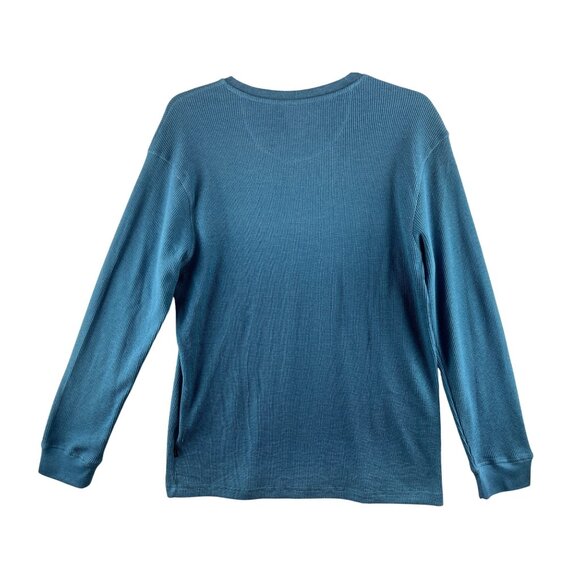 Lee Mens Long-Sleeve Henley Shirt Large Regular Fit Cotton Blend Durable Fabric - Picture 2 of 7